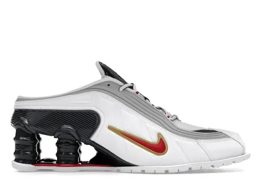 Nike Shox MR4 Mule Martine Rose Metallic Platinum Varsity Red - Sneakerzone