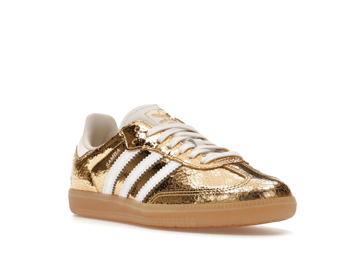Adidas Samba OG Gold Metallic Cracked Leather secondary image
