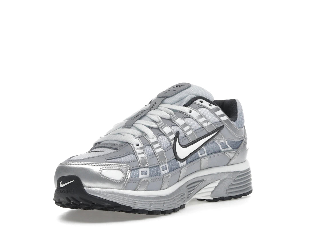 Nike P-6000 Metallic Silver Summit White-Wolf Grey
