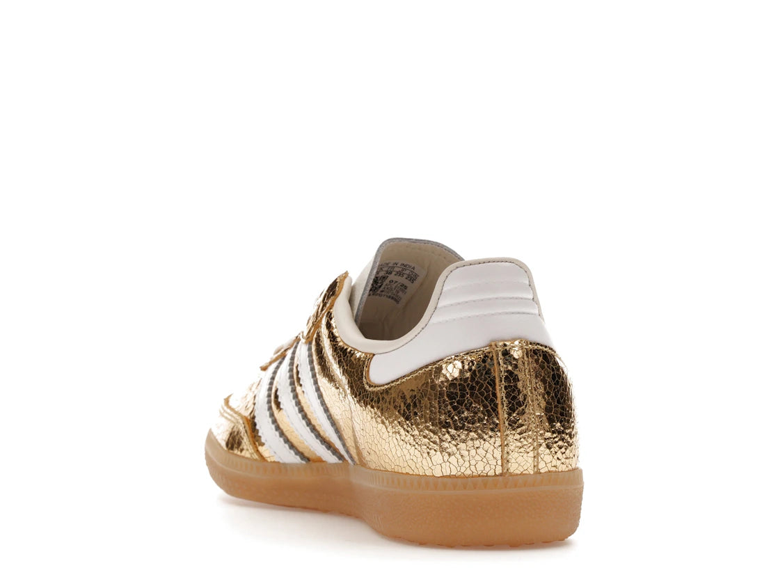 Adidas Samba OG Gold Metallic Cracked Leather