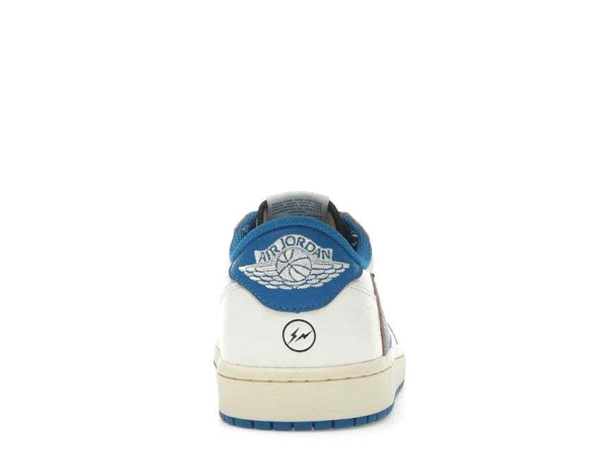 Air Jordan 1 Retro Low OG SP Fragment x Travis Scott Sail Military Blue secondary image