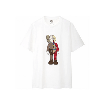 KAWS x Uniqlo Flayed Tee White - Sneakerzone