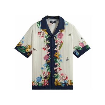 Kith x New York Botanical Garden Pinstripe Floral Thompson Shirt Silk - Sneakerzone