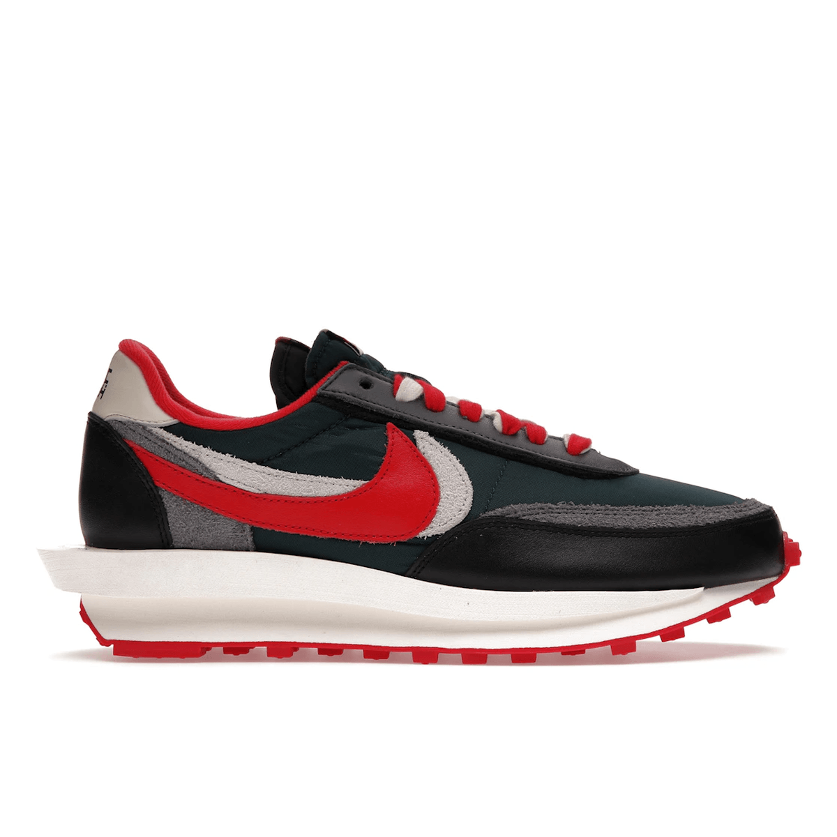 LD Waffle X Sacai X Undercover Midnight Spruce University Red - Sneakerzone