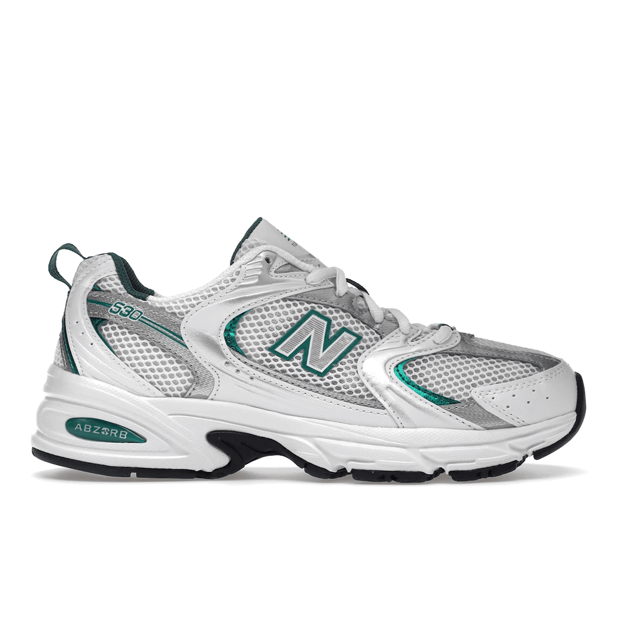 New Balance 530 White Silver Green - Sneakerzone