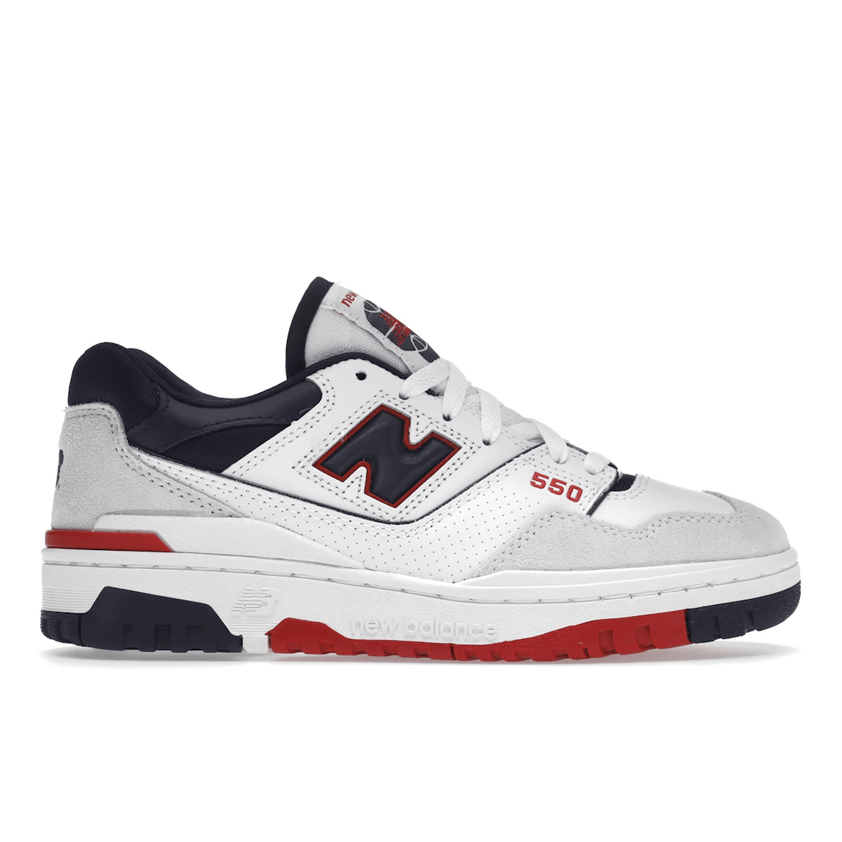 New Balance 550 Premium White Navy Red - Sneakerzone