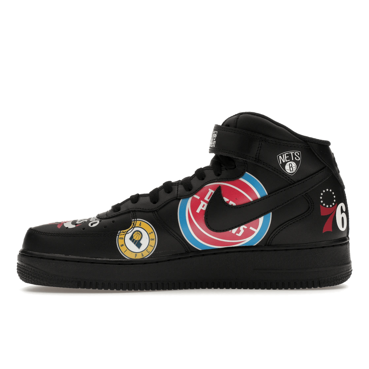 Nike Air Force 1 Mid Supreme NBA Black - Sneakerzone