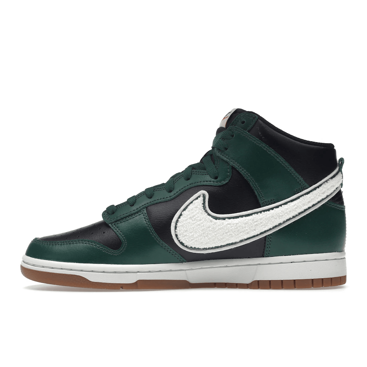 Nike Dunk High Chenille Swoosh Black Green - Sneakerzone