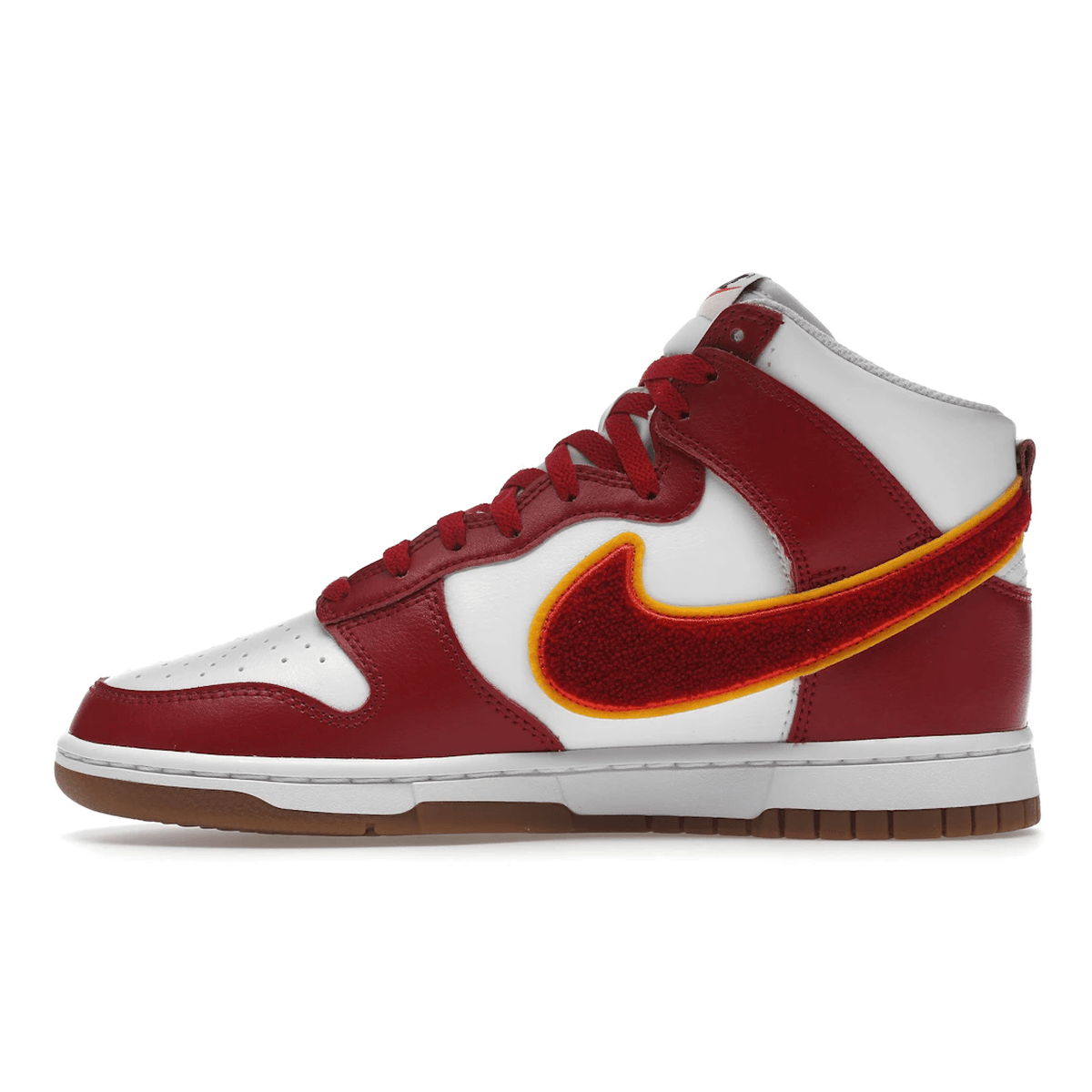 Nike Dunk High Chenille Swoosh White Gym Red - Sneakerzone