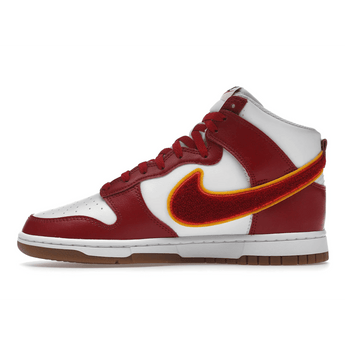 Nike Dunk High Chenille Swoosh White Gym Red - Sneakerzone