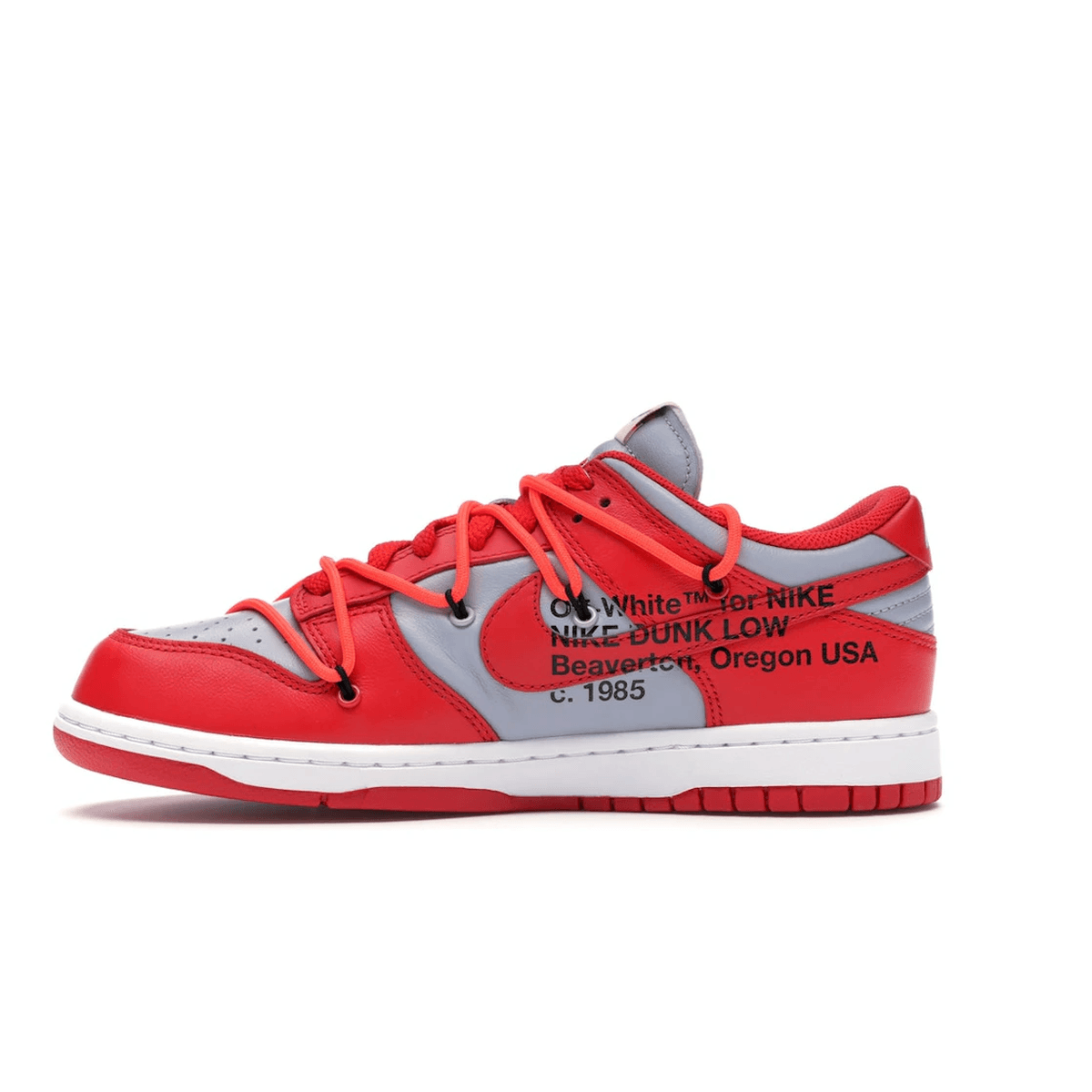 Nike Dunk Low Off-White University Red - Sneakerzone