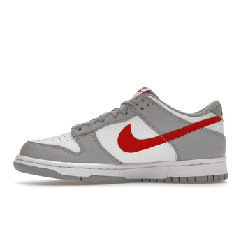 Nike Dunk Low White Wolf Grey University Red - Sneakerzone
