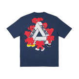 Palace Tri-Hearts T-shirt Navy - Sneakerzone