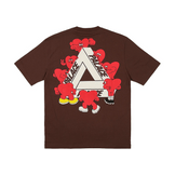 Palace Tri-Hearts T-shirt Nice Brown - Sneakerzone
