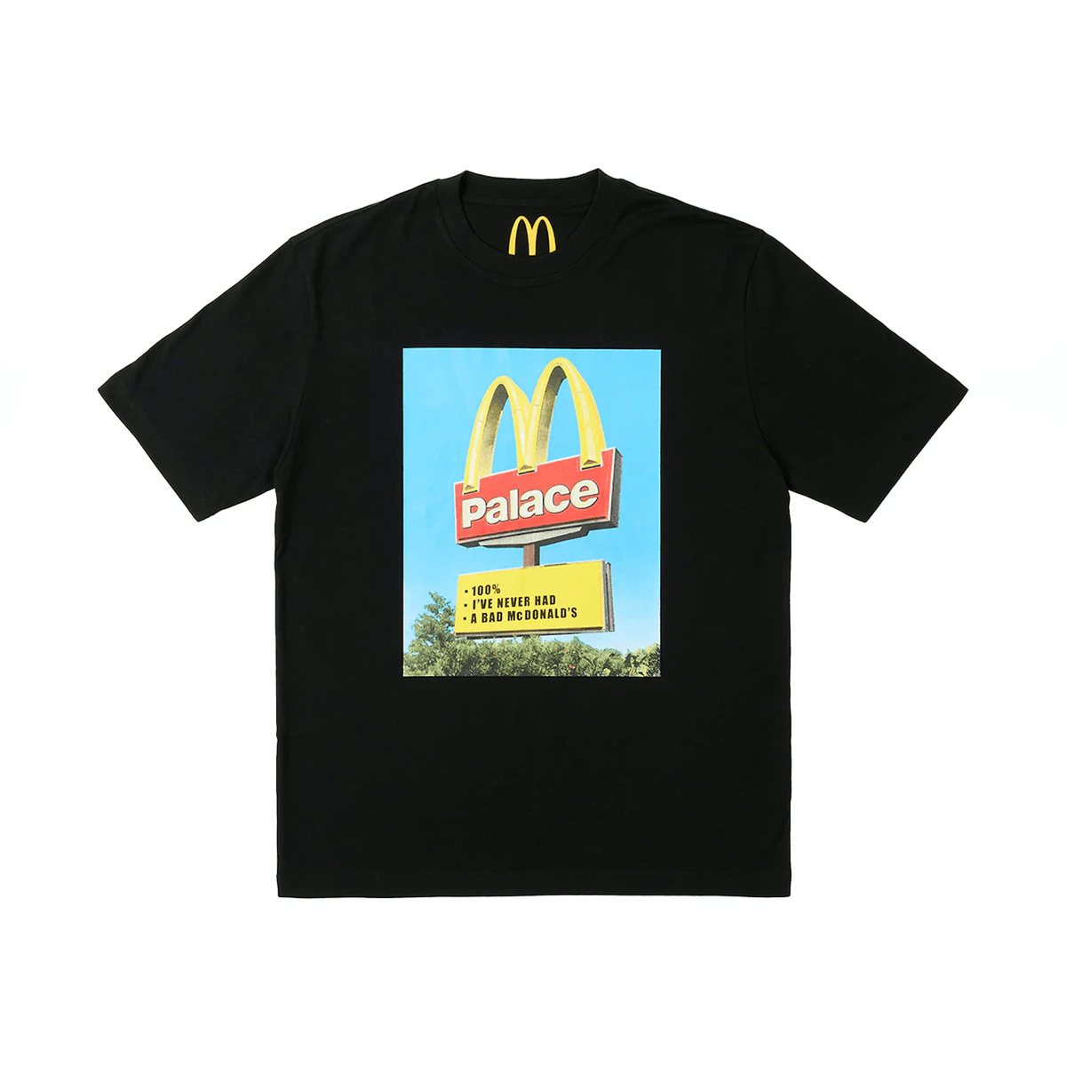 Palace x McDonald's Sign T-shirt Black - Sneakerzone