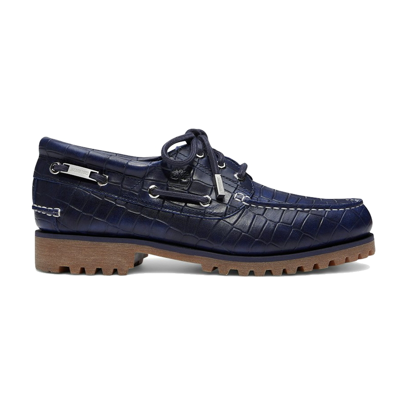 Timberland Authentic Boat Shoe Jacquemus Navy Croc Embossed