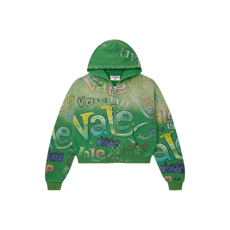 Vale Forever Spearmint Zip Up Hoodie Green