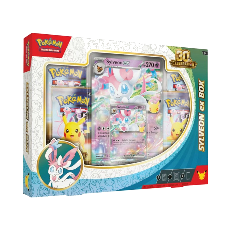 2026 Pokémon Mega Evolution 30th Celebration Sylveon ex Box