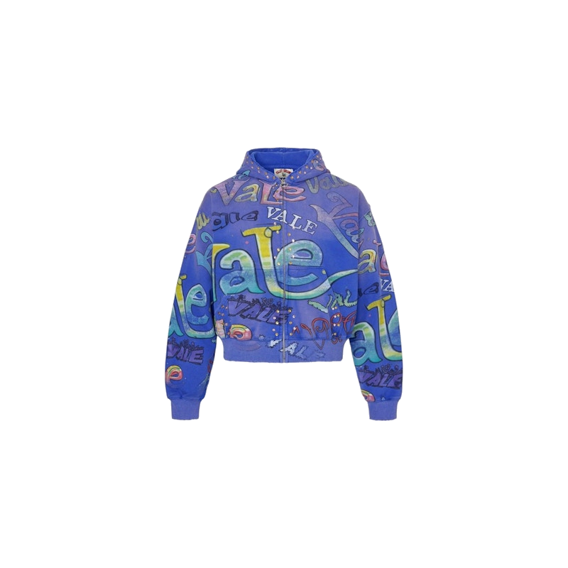 Vale Forever Iceberg Zip Up Hoodie Blue