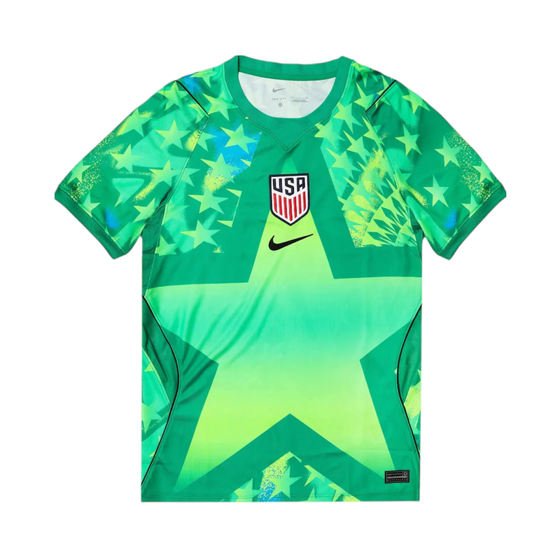 Nike USMNT 2026 Dri-Fit Stadium Goalkeeper Soccer Replica Jersey Stadium Green/Black