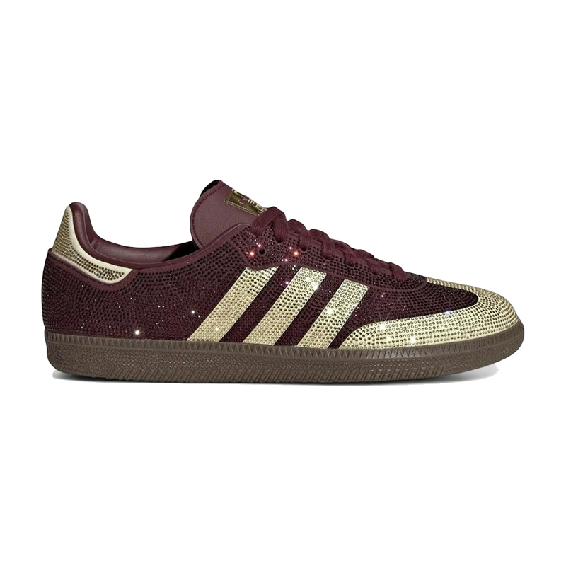 Adidas Samba OG Rhinestone Maroon Warm Vanilla