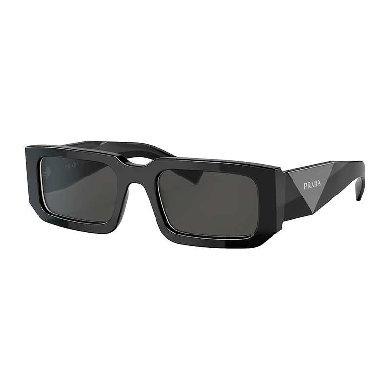 Prada Rectangle Sunglasses Black/White