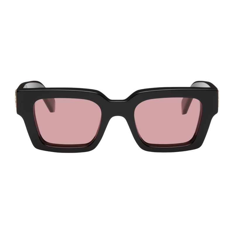 OFF-WHITE Virgil Square Frame Sunglasses Black/Red product image