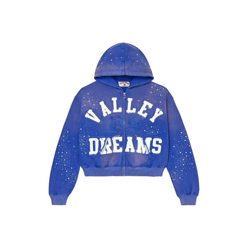 Vale Forever Classico Zip Up Hoodie Sapphire