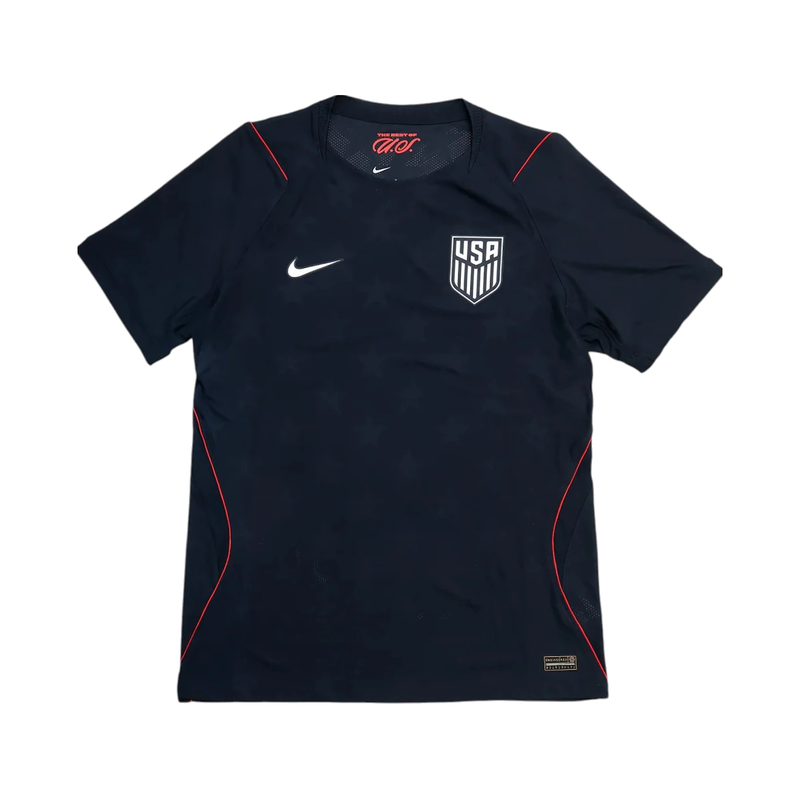 Nike USMNT 2026/27 Aero-Fit Match Away Soccer Authentic Jersey Dark Obsidian/Pure Platinum