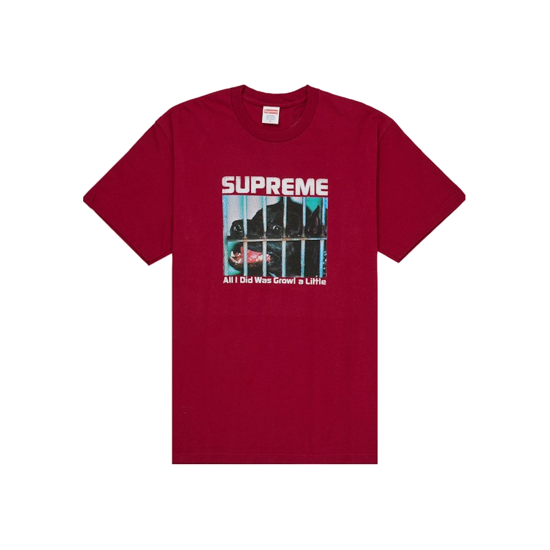 Supreme Growl Tee Cardinal