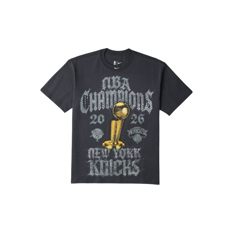 Nike New York Knicks 2026 NBA Finals Champions Authentic On Court T-shirt Grey