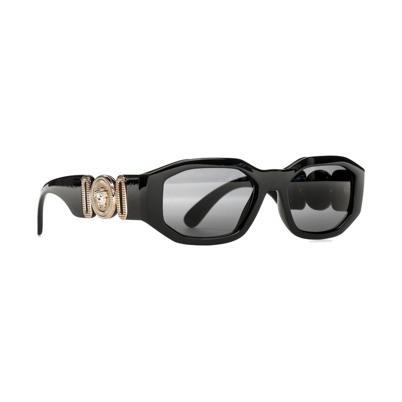 Versace Irregular Biggie Sunglasses Black/Black