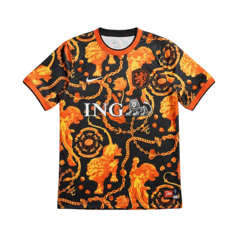 Nike x Patta Netherlands Academy Pro Lion Jersey Black/Orange product image