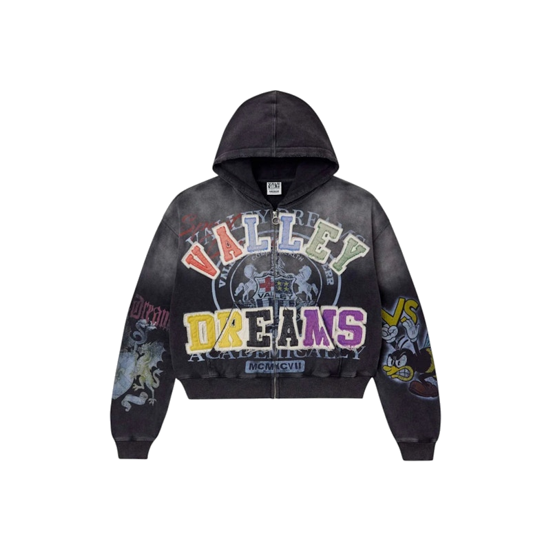 Vale Forever Blasted Zip Up Hoodie Black product image