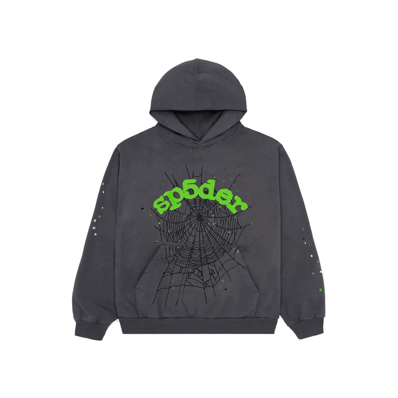Sp5der Wait Web Hoodie Slate Grey product image