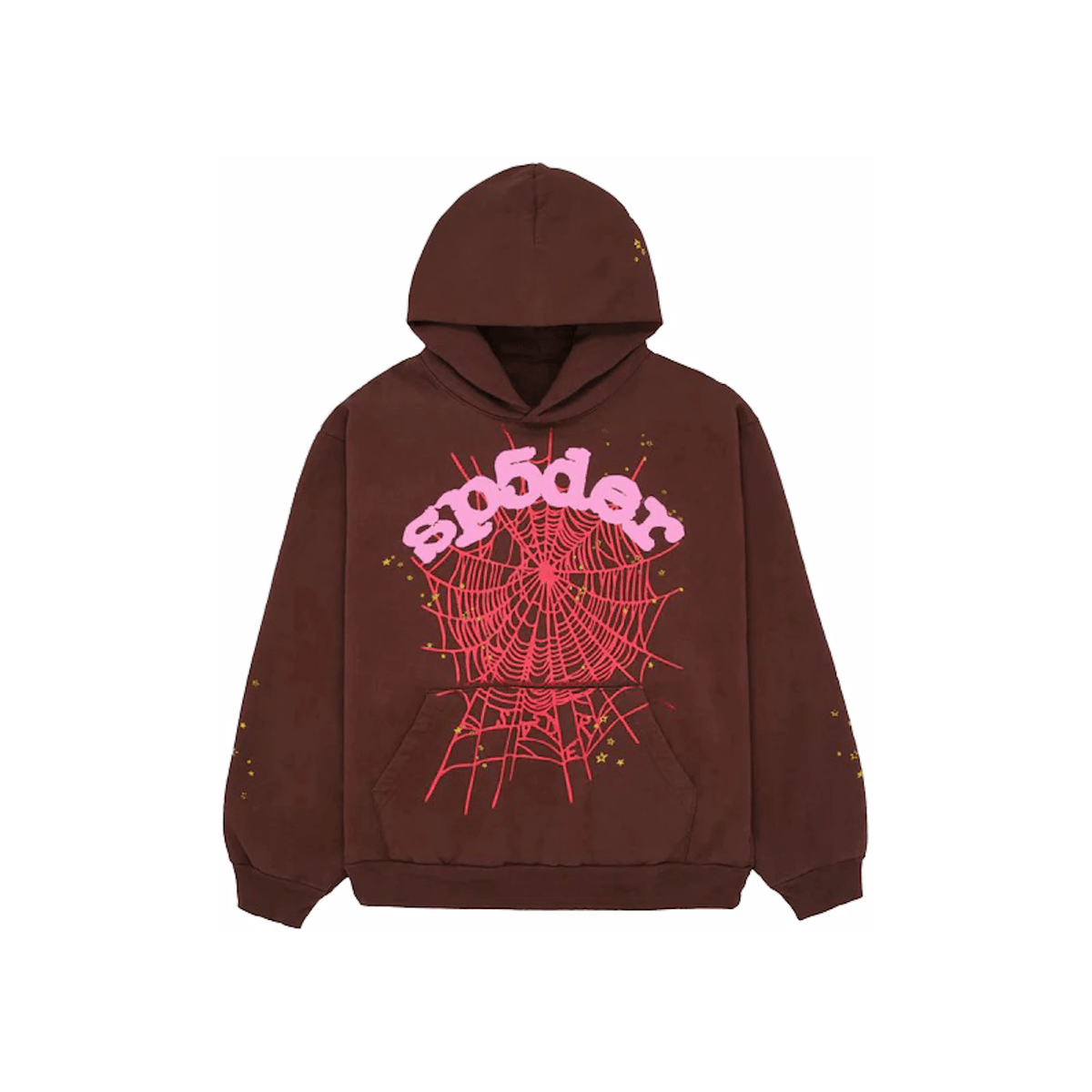 Sp5der Web Hoodie Brown - Sneakerzone