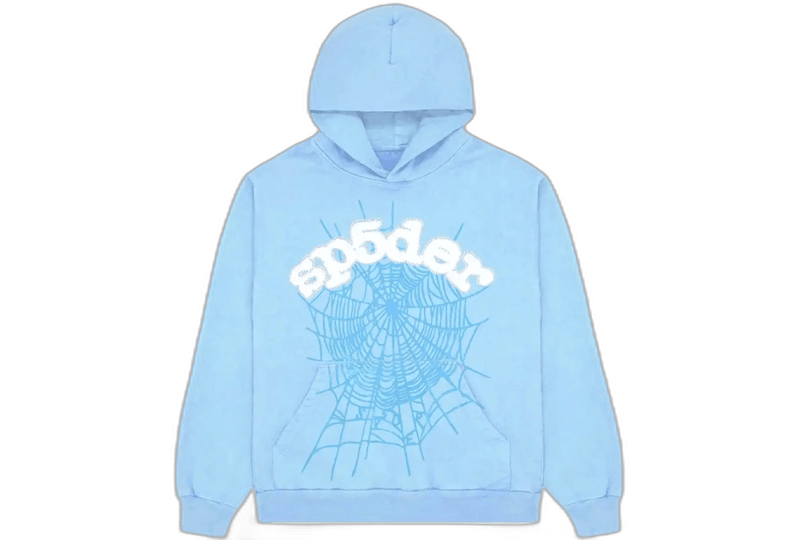 Sp5der Web Hoodie Sky Blue product image