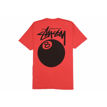 Stussy 8 Ball Pigment Dyed Tee Guava - Sneakerzone