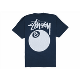Stussy 8 Ball Pigment Dyed Tee Navy - Sneakerzone