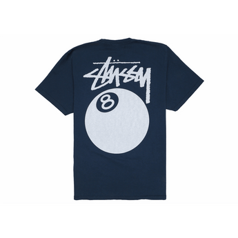 Stussy 8 Ball Pigment Dyed Tee Navy - Sneakerzone
