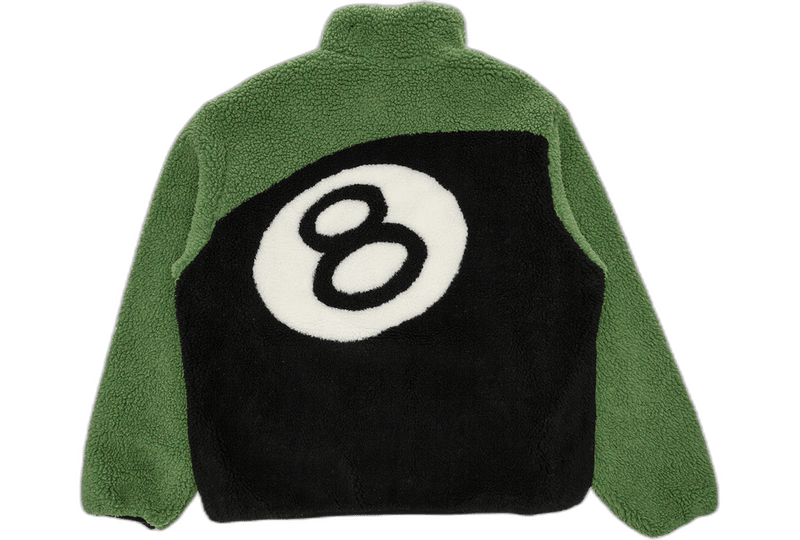 Stussy 8 Ball Sherpa Reversible Jacket Green product image