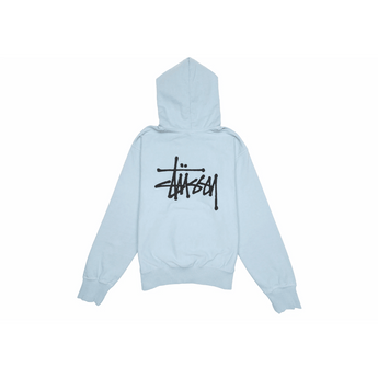 Stussy Basic Pigment Dyed Hoodie Sky Blue - Sneakerzone