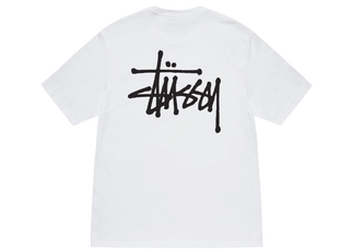 Stussy Basic Tee White - Sneakerzone