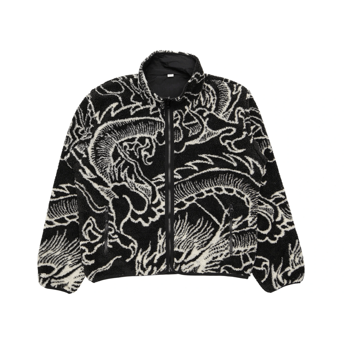 Stussy Dragon Sherpa Jacket Black - Sneakerzone