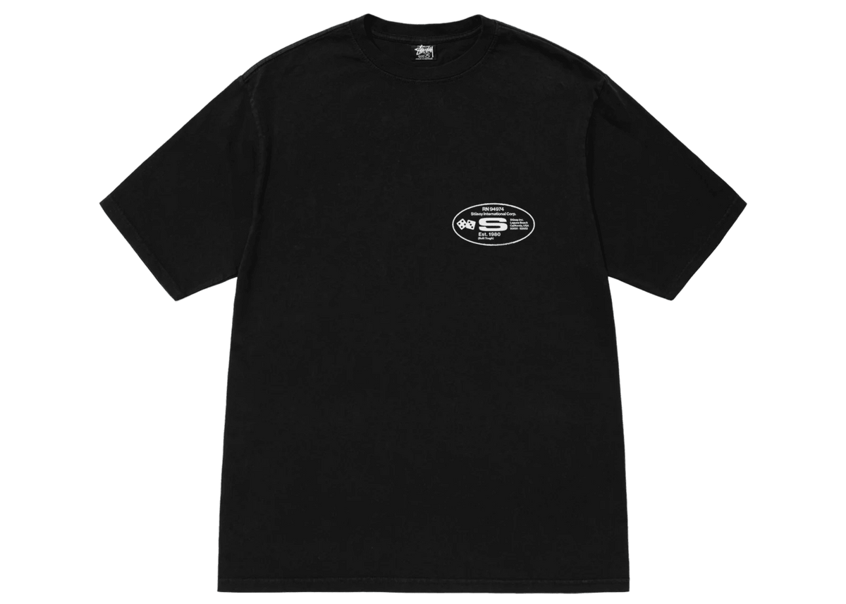 Stussy Oval Corp. T-shirt Pigment Dyed Black secondary image
