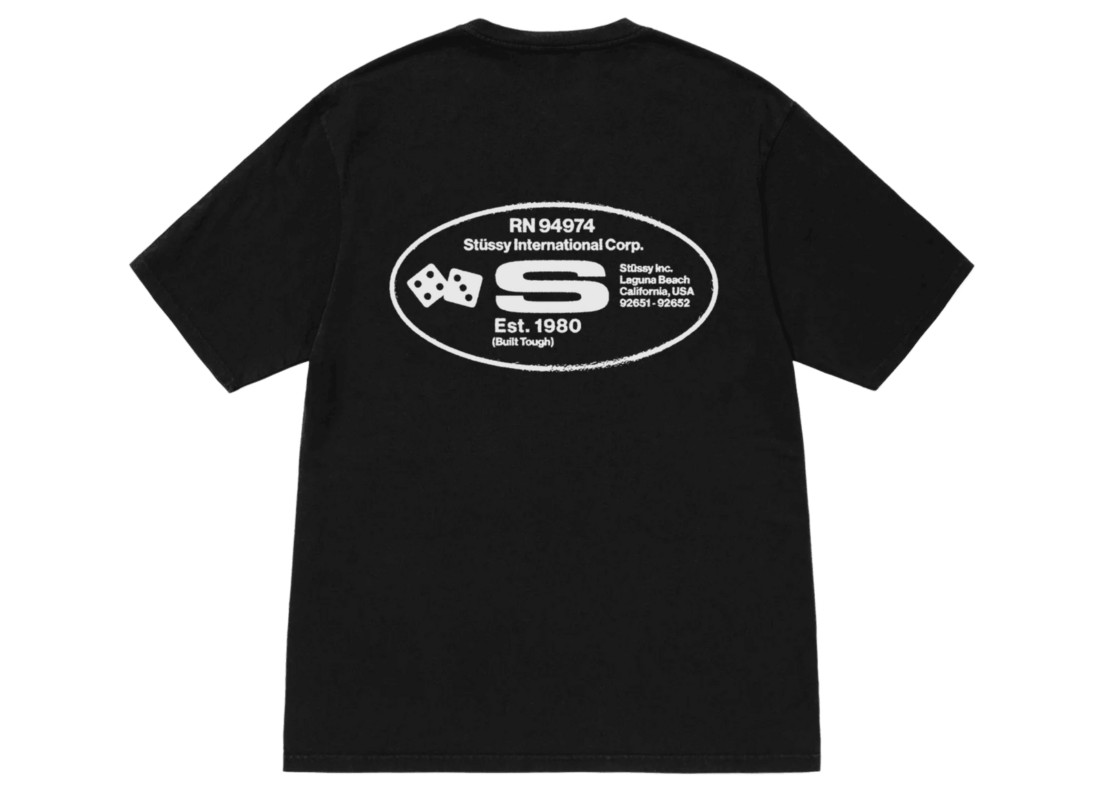 Stussy Oval Corp. T-shirt Pigment Dyed Black - Sneakerzone