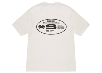 Stussy Oval Corp. T-shirt Pigment Dyed Natural - Sneakerzone