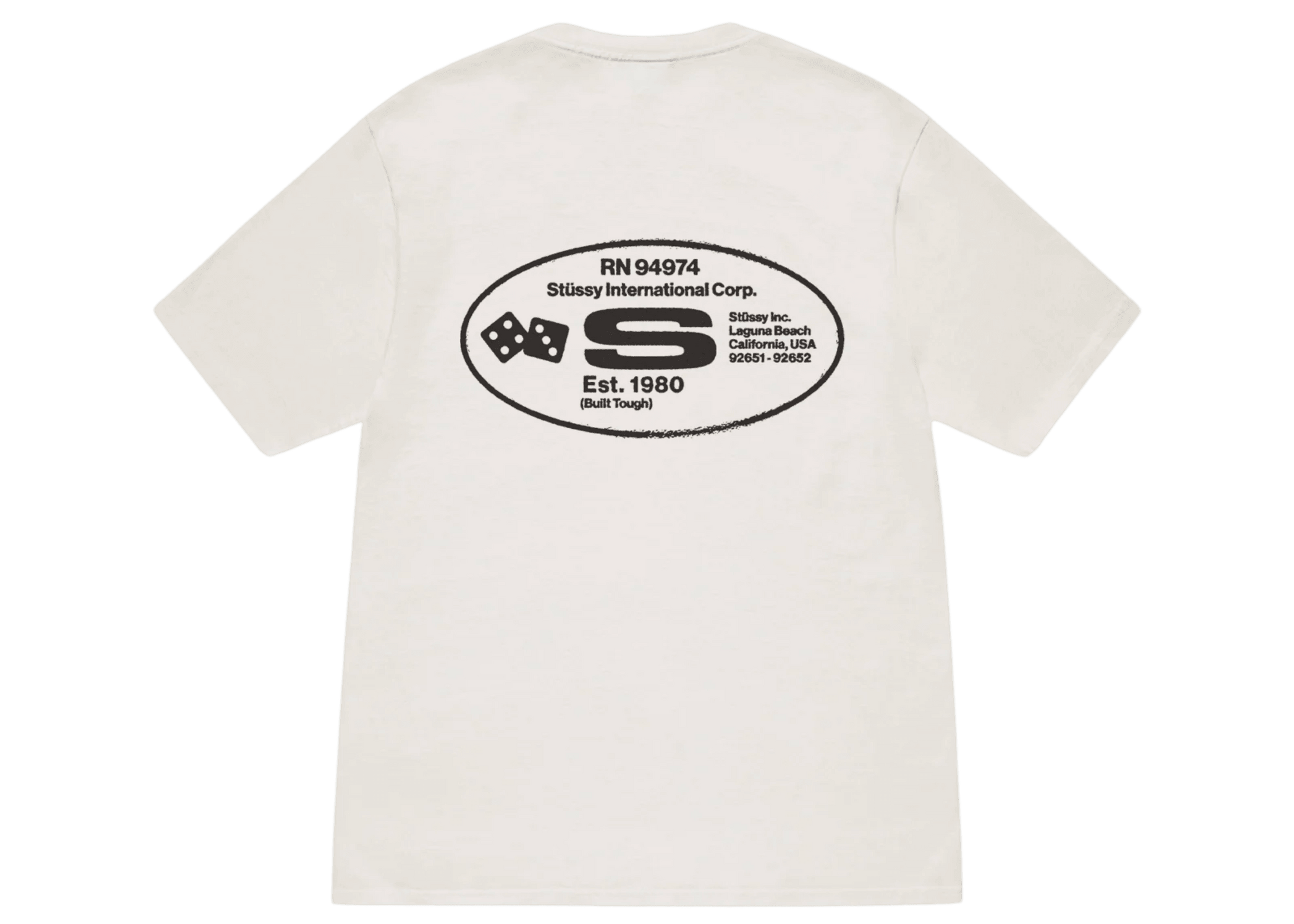 Stussy Oval Corp. T-shirt Pigment Dyed Natural - Sneakerzone