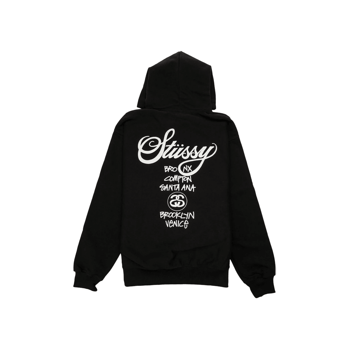 Stussy World Tour Hoodie Black - Sneakerzone