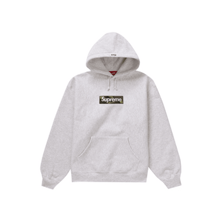 Supreme Box Logo Hooded Sweatshirt Ash Grey - Sneakerzone